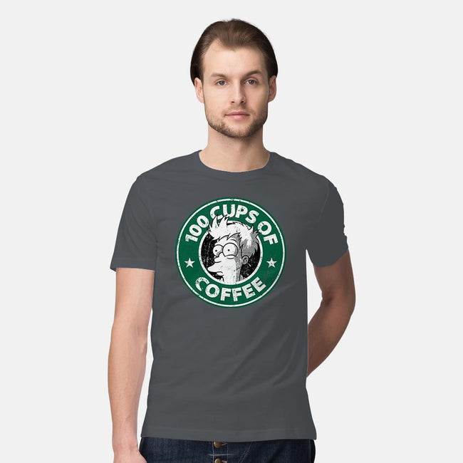 100 Cups of Coffee-mens premium tee-Barbadifuoco