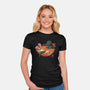 Spicy Lava Ramen King-womens fitted tee-vp021